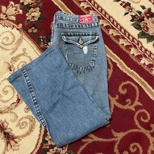 TRUE RELIGION low rise flare pants